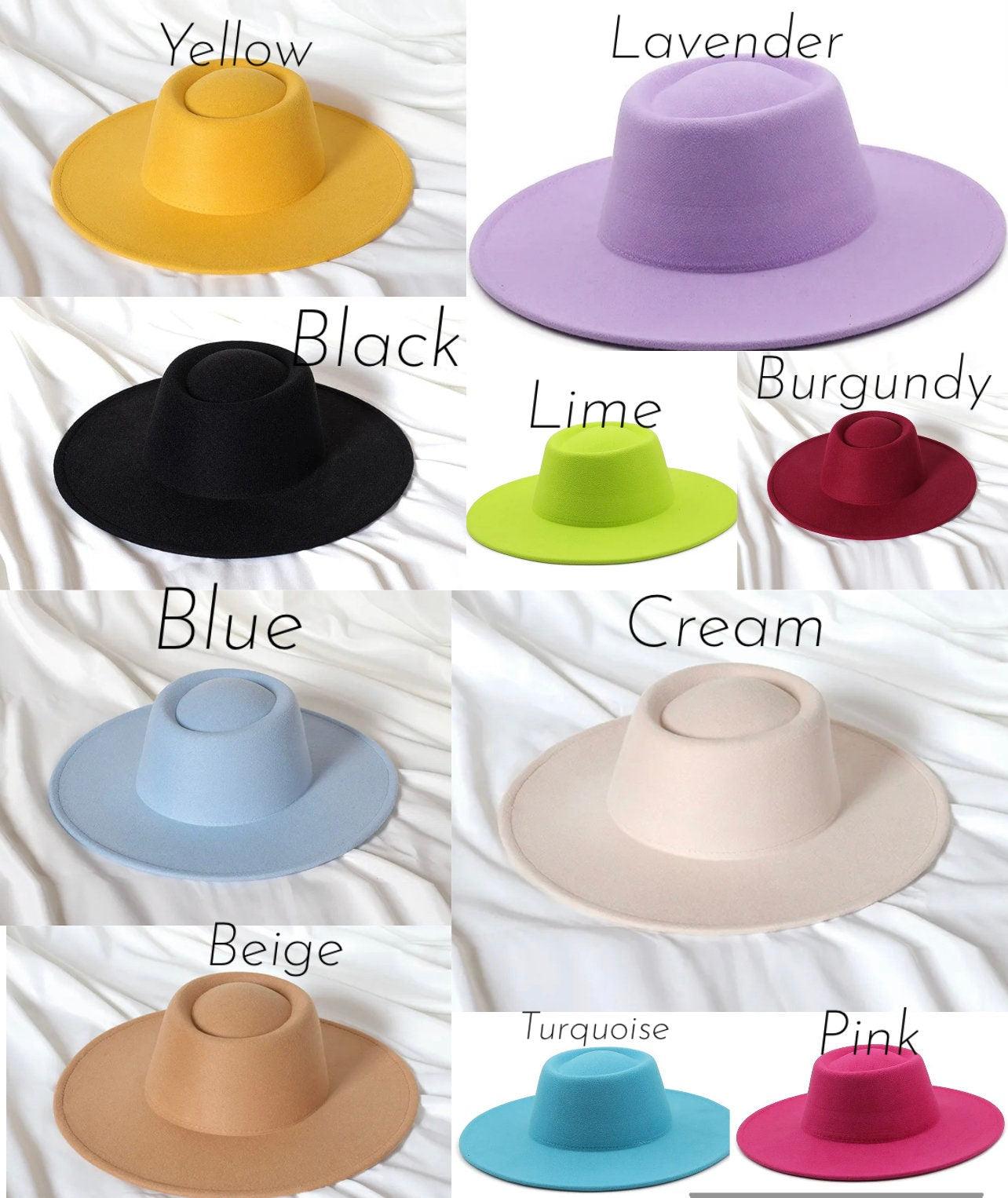 Round Wide Brim Fedora