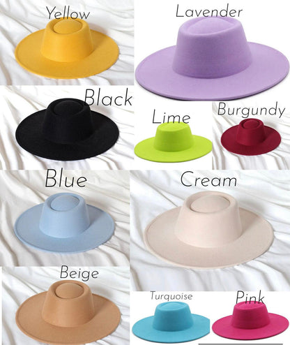 Round Wide Brim Fedora