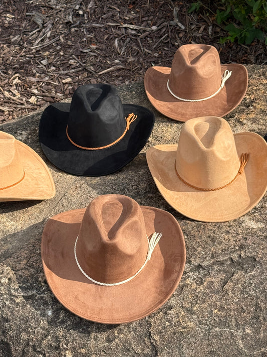 Relaxed Suede Cowboy Hat(XL)