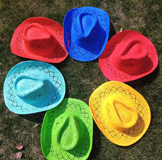 Hand Woven Straw Cowboy Hat
