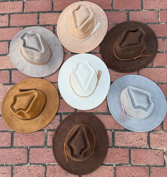 Arrowhead Widebrim Vegan Fedora Hat - AccessorizmeeWholesale
