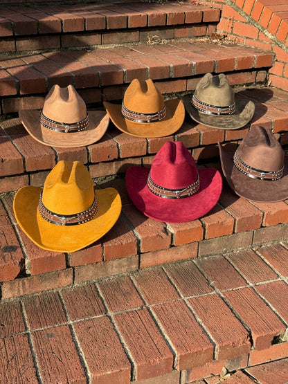 At Dusk Suede Cowboy Hat - AccessorizmeeWholesale