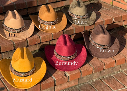 At Dusk Suede Cowboy Hat - AccessorizmeeWholesale