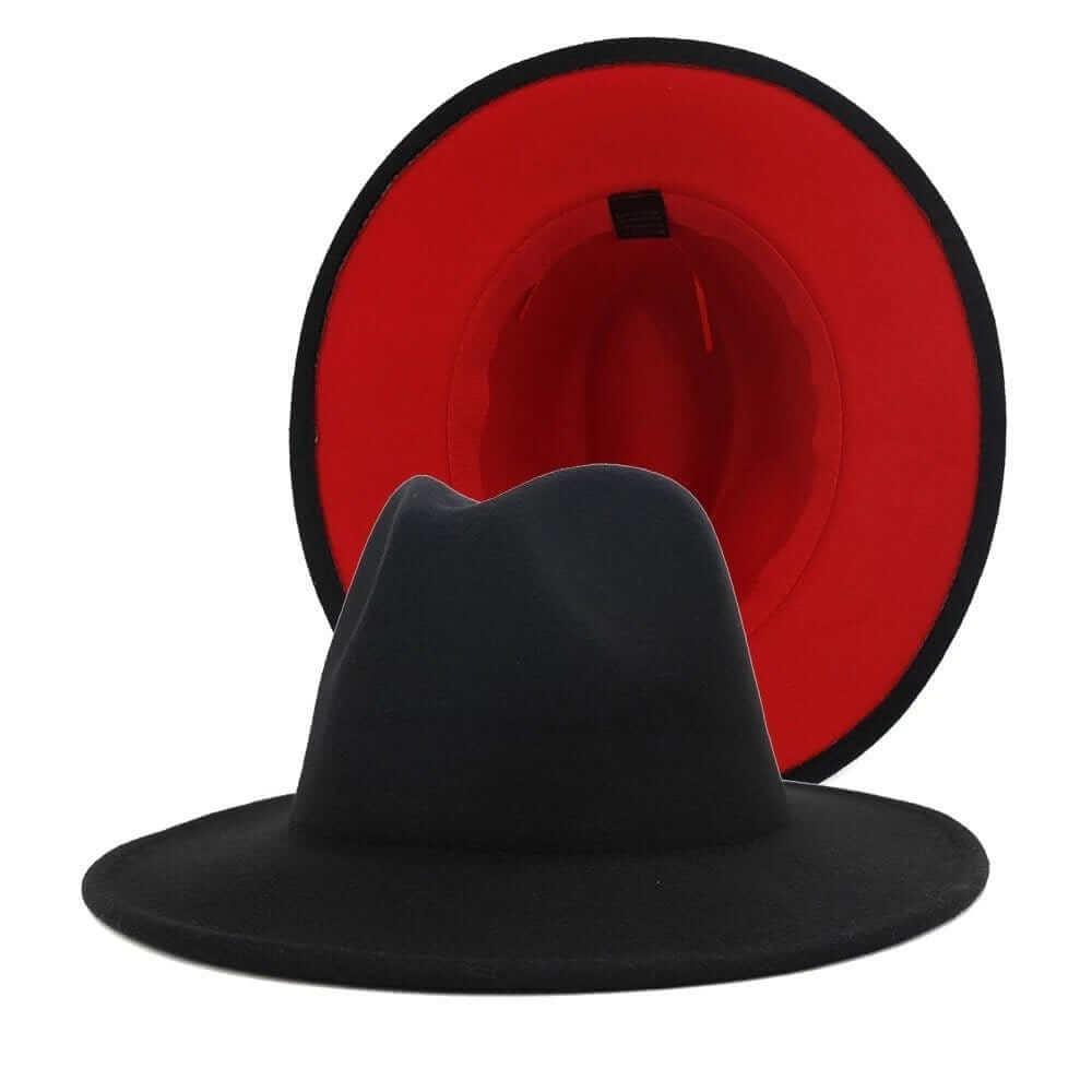 Black Two-Toned fedora - Accessorizmee