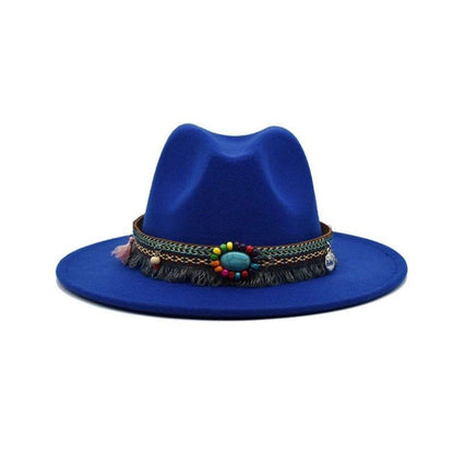 Boho Fedora-Blue - Accessorizmee