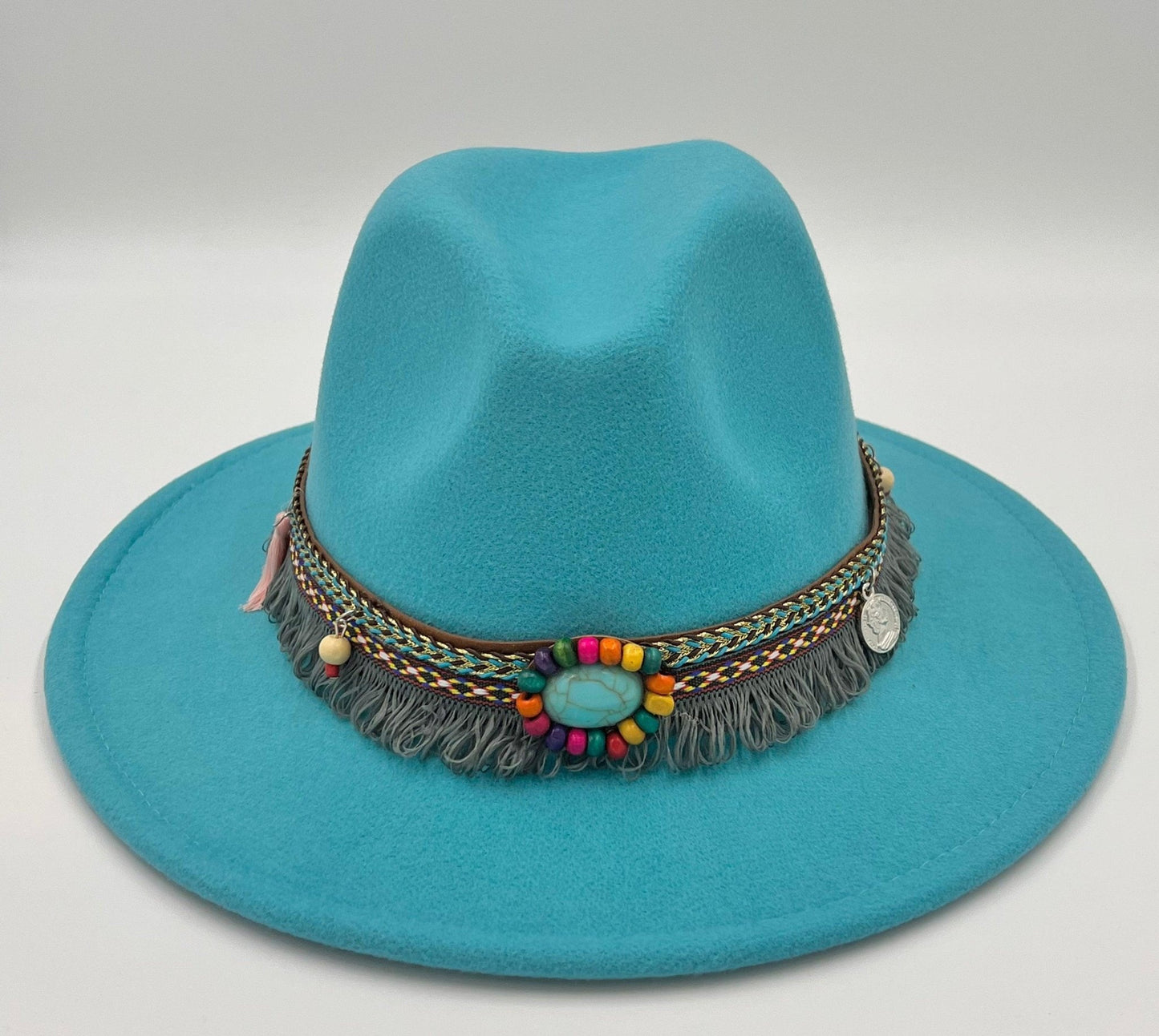 Boho Stiff Fedora - AccessorizmeeWholesale
