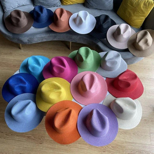 Breathable Straw fedora - AccessorizmeeWholesale