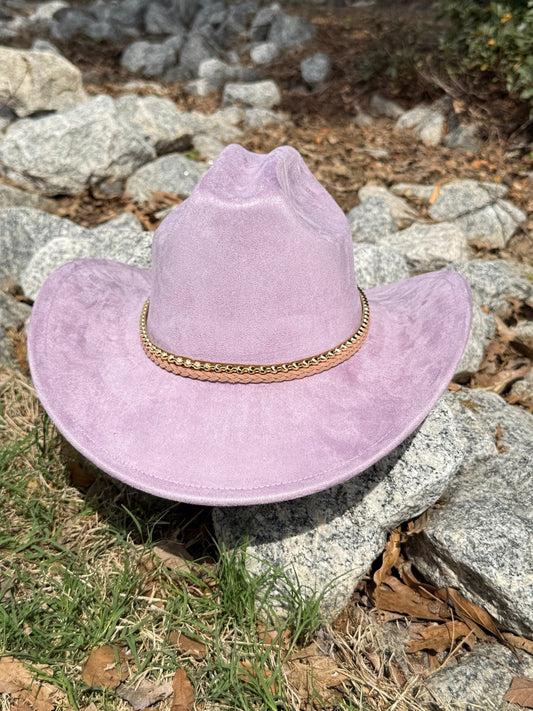 Chique Suede Cowboy Hat - AccessorizmeeWholesale
