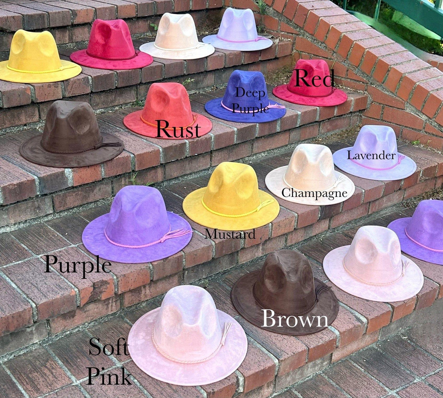 Classic Suede Fedora Hat - AccessorizmeeWholesale