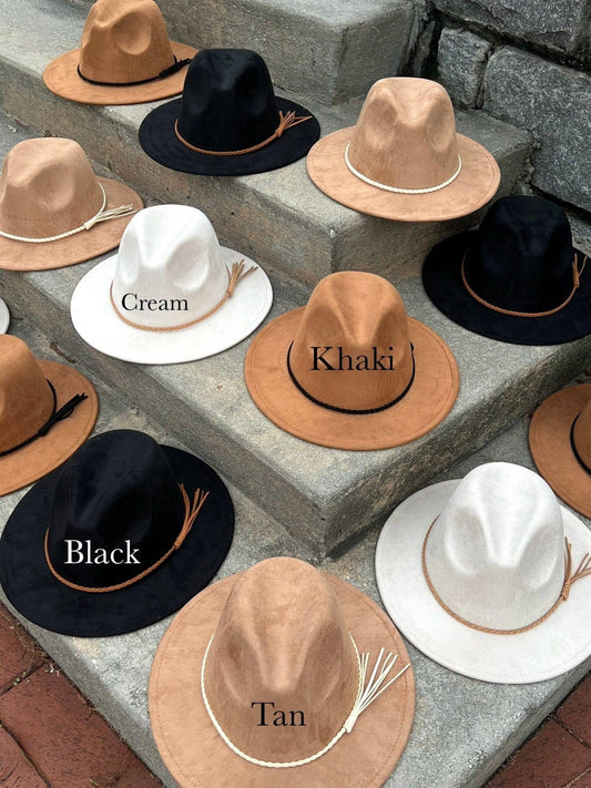 Classic Suede Fedora Hat - AccessorizmeeWholesale