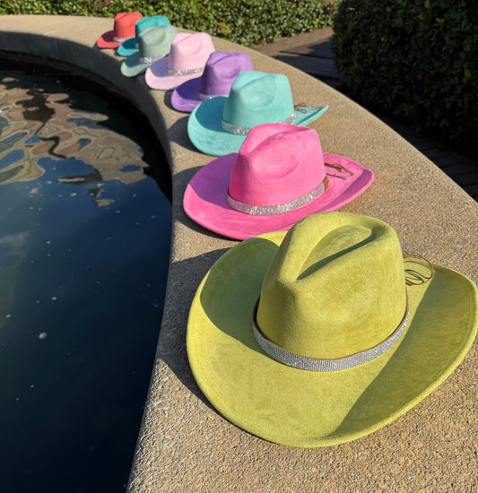 Diamond Suede Cowboy Hat - AccessorizmeeWholesale