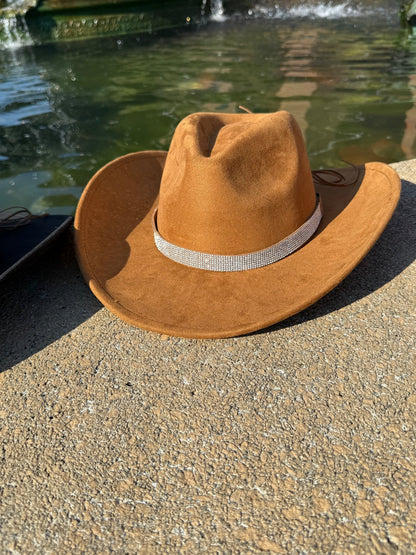 Diamond Suede Cowboy Hat - AccessorizmeeWholesale