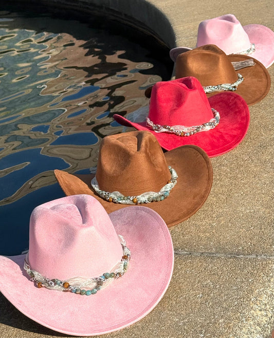 Fairy Suede Cowboy Hat - AccessorizmeeWholesale