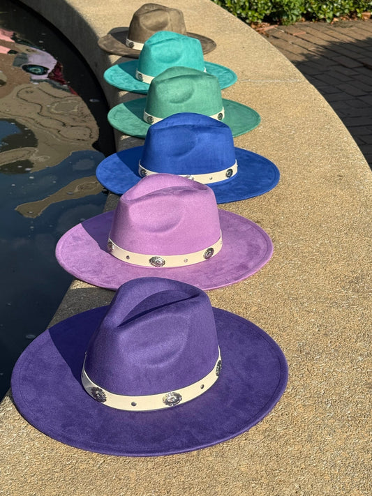 Flare Suede Wide Brim Fedora - AccessorizmeeWholesale