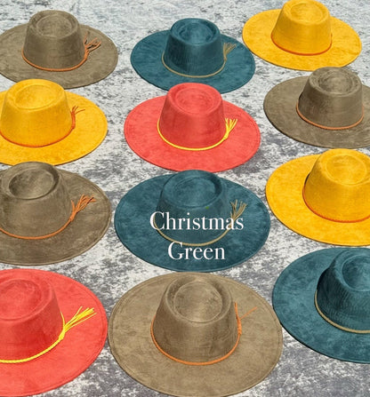 Flat Boater Widebrim Vegan Fedora Hat - AccessorizmeeWholesale