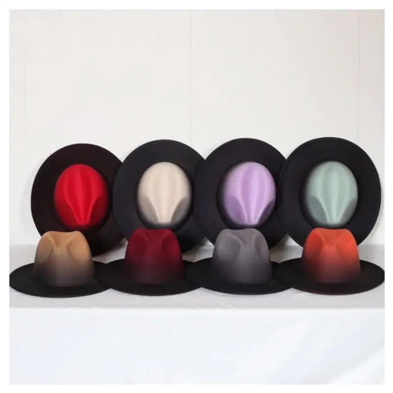 Gradient Stiff Fedora (no chain) - AccessorizmeeWholesale
