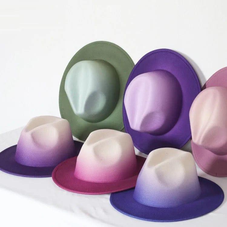 Gradient Stiff Fedora (no chain) - AccessorizmeeWholesale