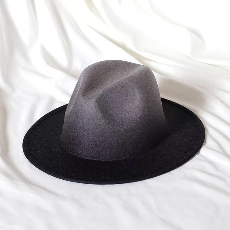 Gray Gradient Fedora (no chain) - Accessorizmee