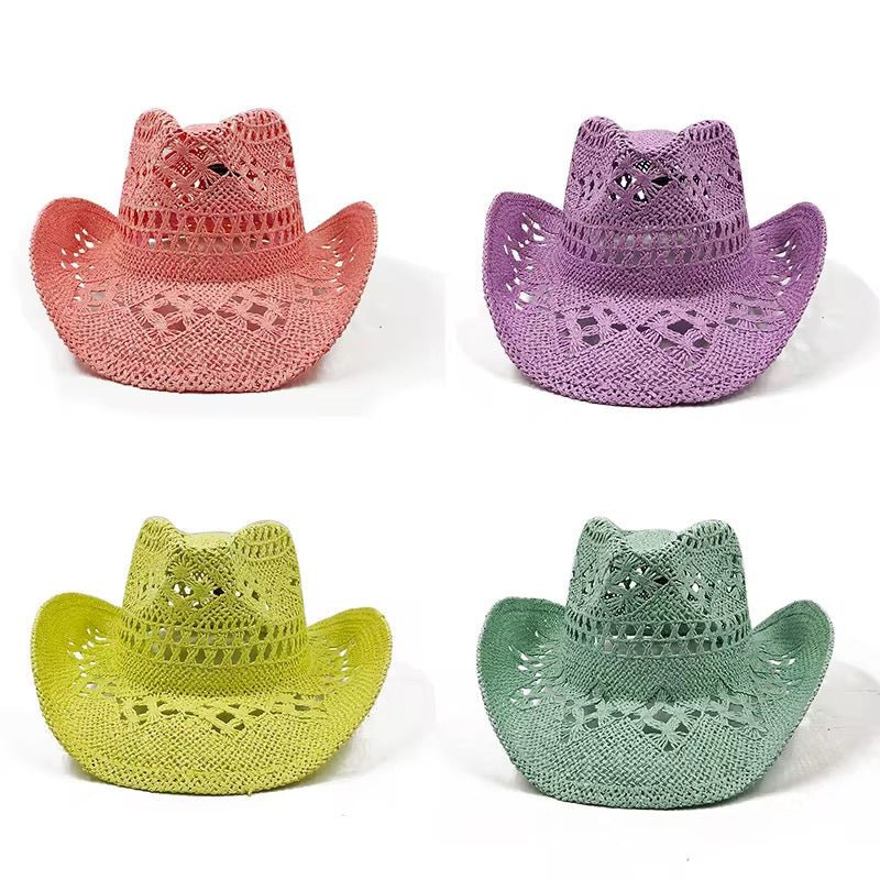 Hand Woven Straw Cowboy Hat - AccessorizmeeWholesale