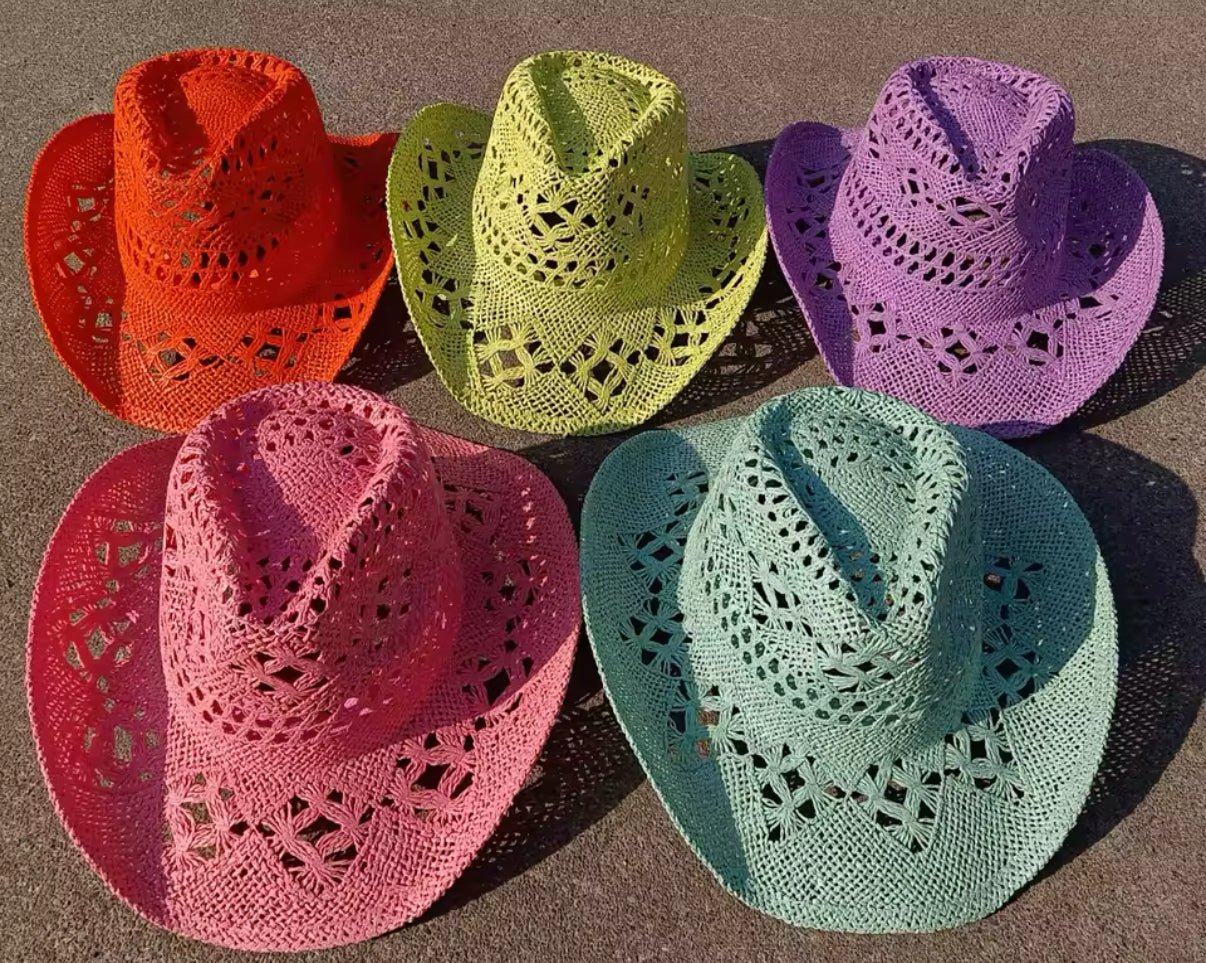 Hand Woven Straw Cowboy Hat - AccessorizmeeWholesale