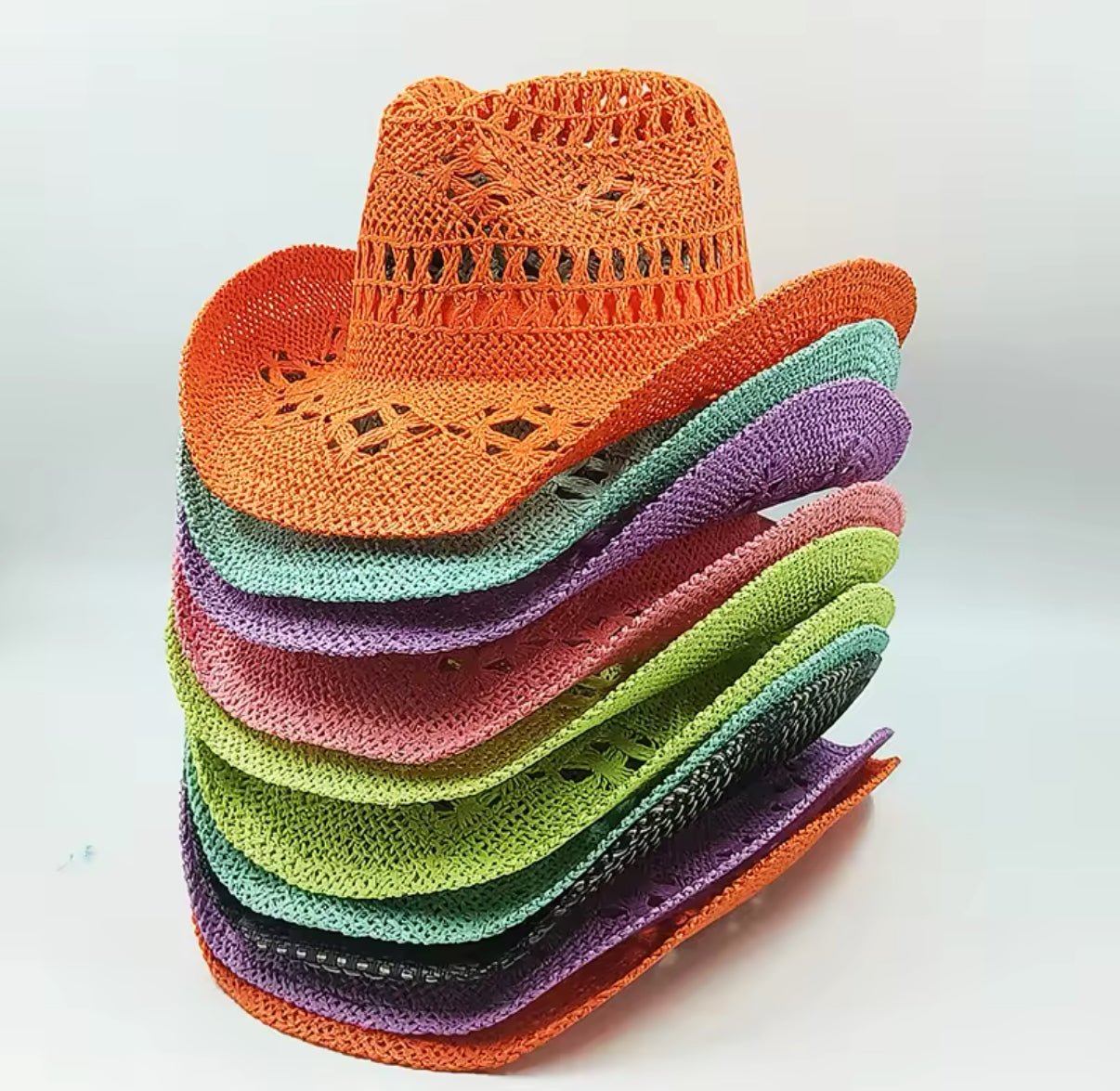 Hand Woven Straw Cowboy Hat - AccessorizmeeWholesale