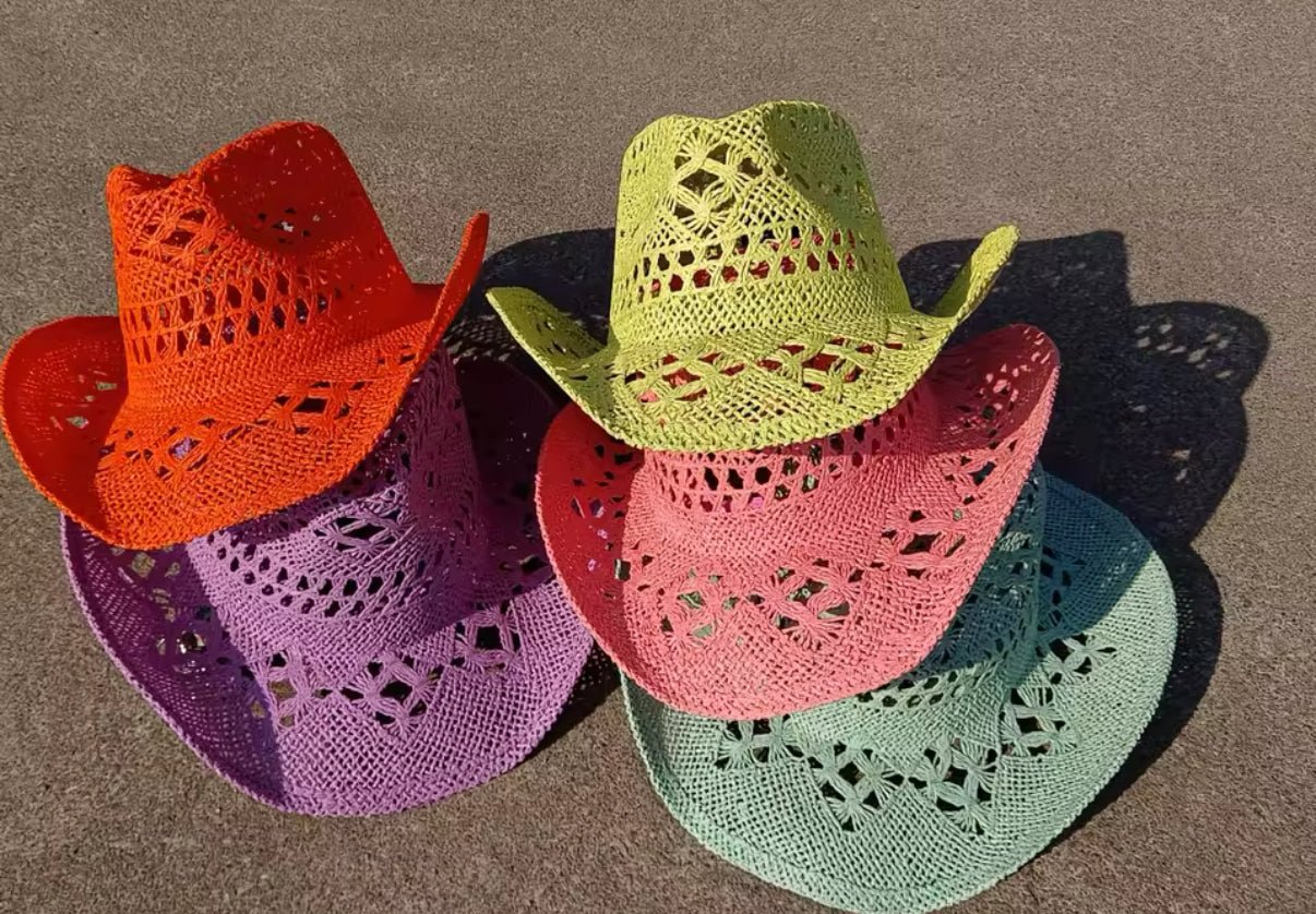 Hand Woven Straw Cowboy Hat - AccessorizmeeWholesale