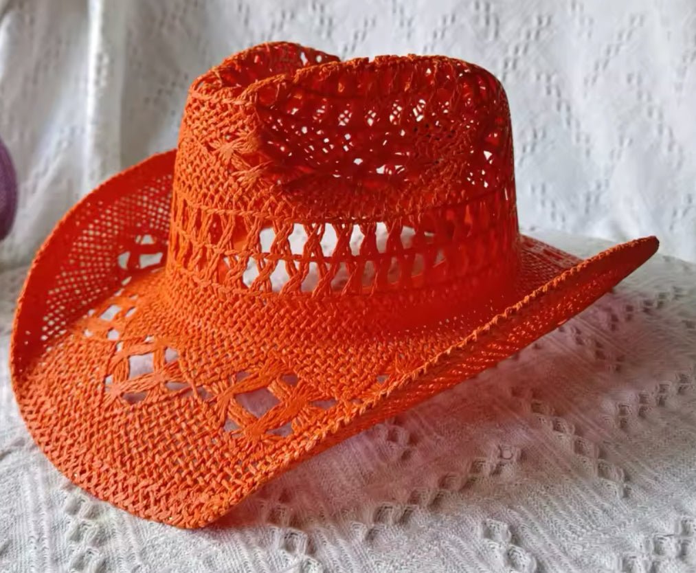 Hand Woven Straw Cowboy Hat - AccessorizmeeWholesale