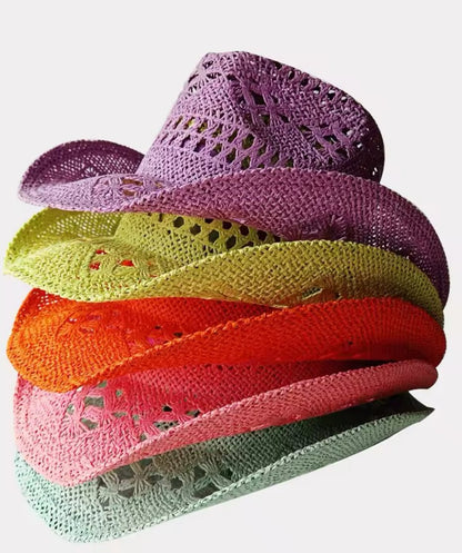 Hand Woven Straw Cowboy Hat - AccessorizmeeWholesale