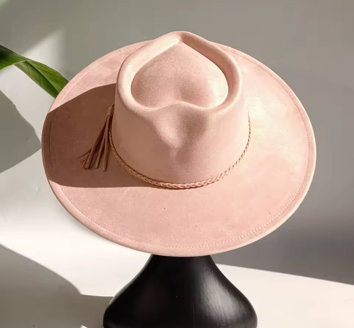 Heart Widebrim Vegan Fedora Hat - AccessorizmeeWholesale