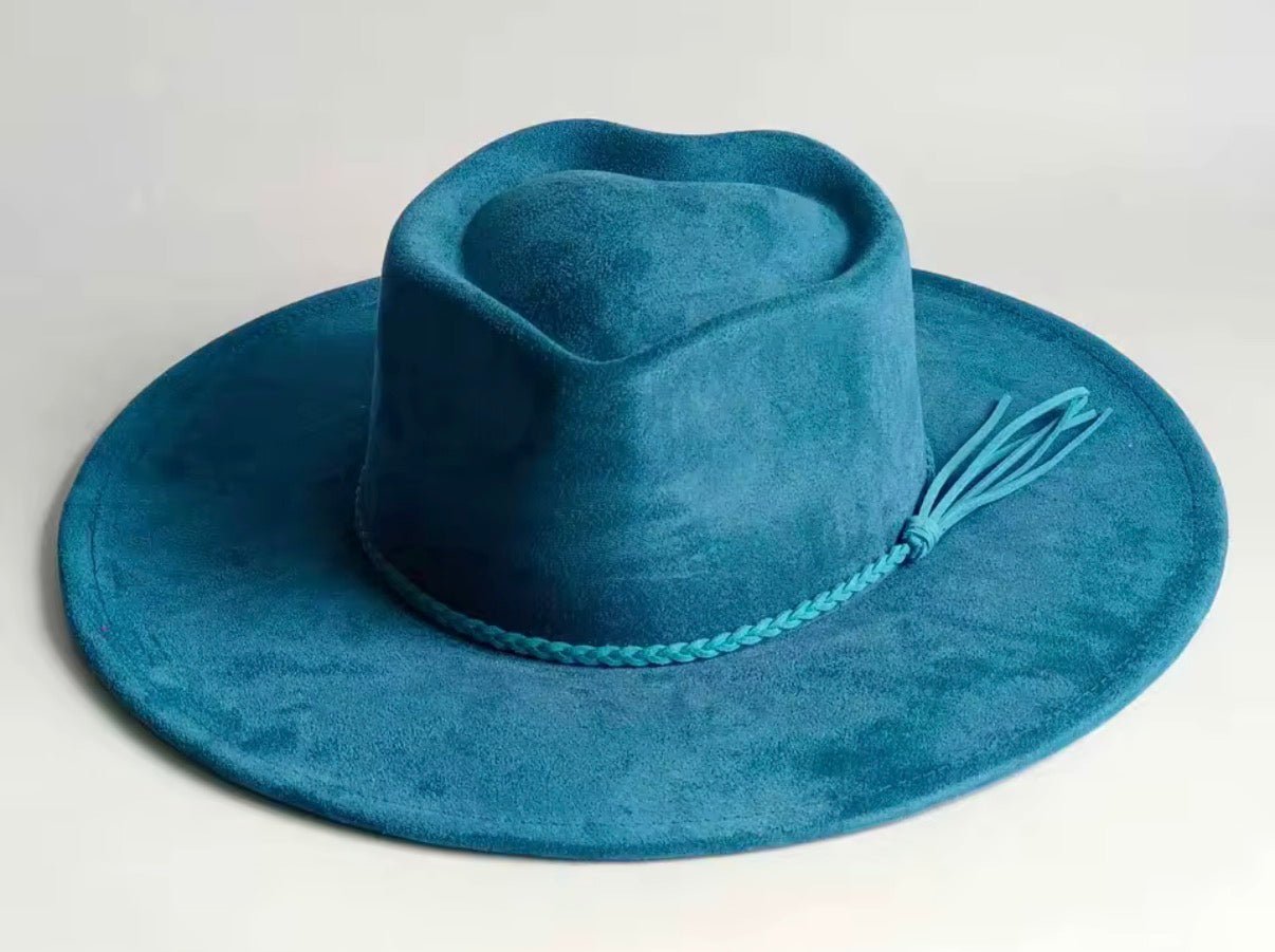 Heart Widebrim Vegan Fedora Hat - AccessorizmeeWholesale
