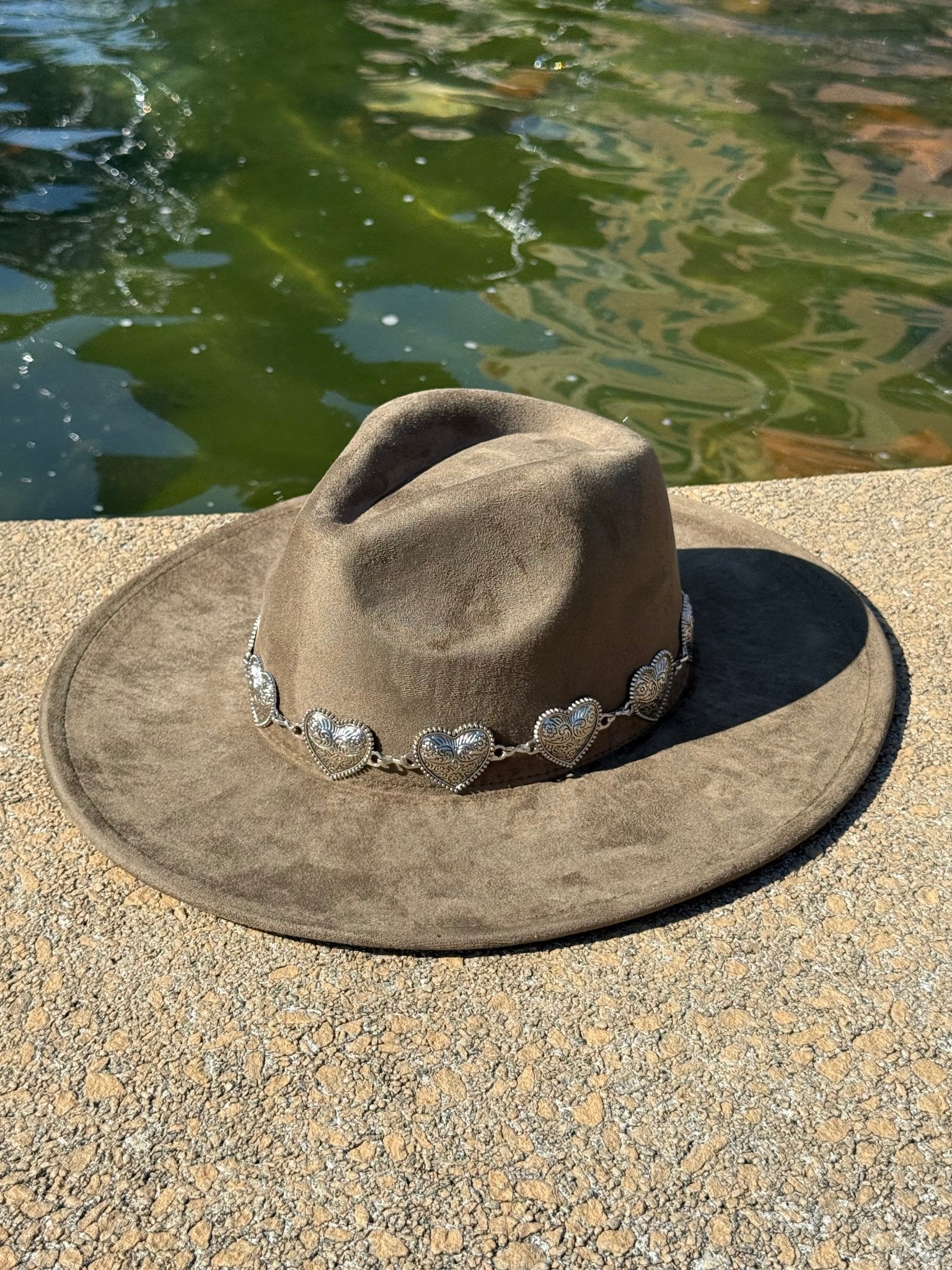 Hearted Vegan Suede Hat Blank, Hat for Burning, Hat Pyrography, Fedora Hat, Wide Brim Hat, Hat for Engraving - AccessorizmeeWholesale