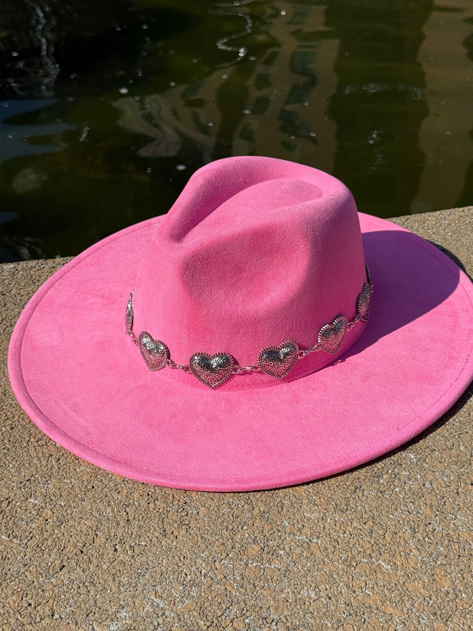 Hearted Vegan Suede Hat Blank, Hat for Burning, Hat Pyrography, Fedora Hat, Wide Brim Hat, Hat for Engraving - AccessorizmeeWholesale
