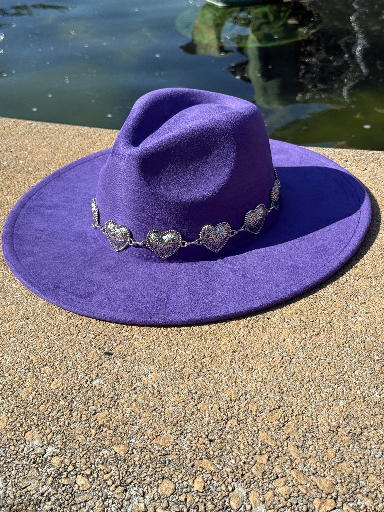Hearted Vegan Suede Hat Blank, Hat for Burning, Hat Pyrography, Fedora Hat, Wide Brim Hat, Hat for Engraving - AccessorizmeeWholesale