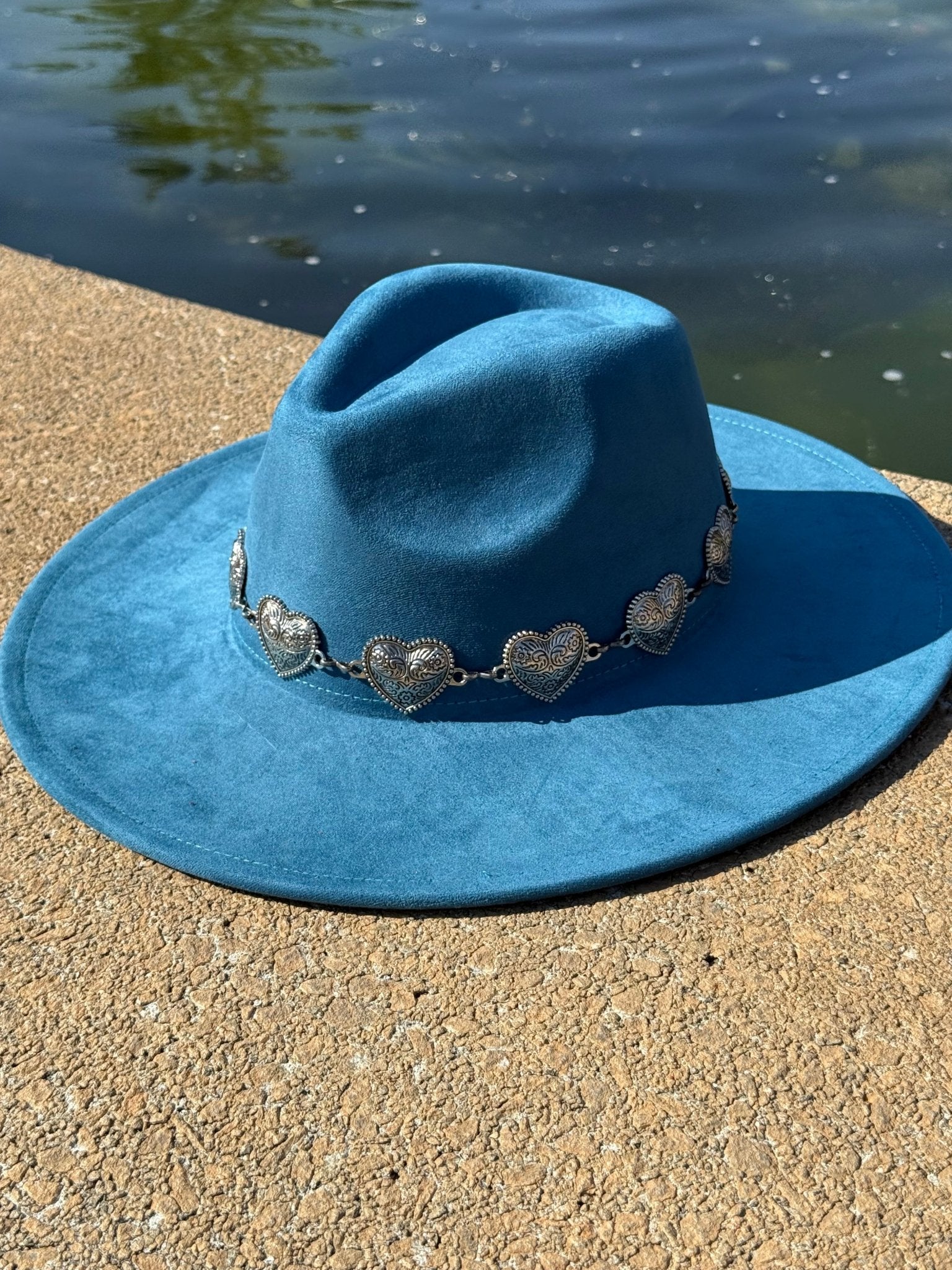 Hearted Vegan Suede Hat Blank, Hat for Burning, Hat Pyrography, Fedora Hat, Wide Brim Hat, Hat for Engraving - AccessorizmeeWholesale