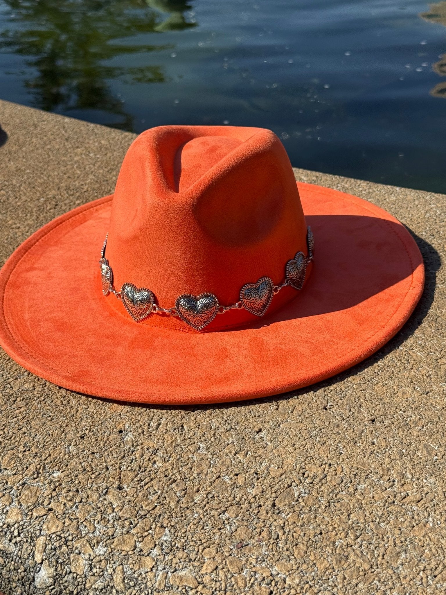 Hearted Vegan Suede Hat Blank, Hat for Burning, Hat Pyrography, Fedora Hat, Wide Brim Hat, Hat for Engraving - AccessorizmeeWholesale