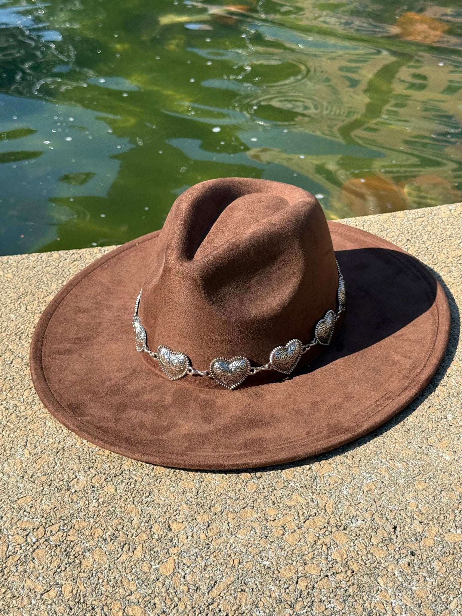 Hearted Vegan Suede Hat Blank, Hat for Burning, Hat Pyrography, Fedora Hat, Wide Brim Hat, Hat for Engraving - AccessorizmeeWholesale