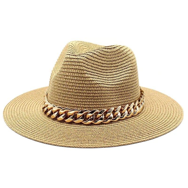 light Weight Straw chain Hat