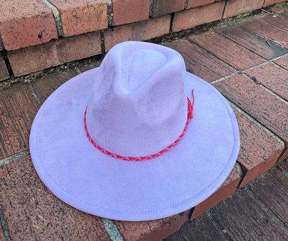 Limited Vegan Suede Hat Blank, Hat for Burning, Hat Pyrography, Fedora Hat, Wide Brim Hat, Hat for Engraving - AccessorizmeeWholesale