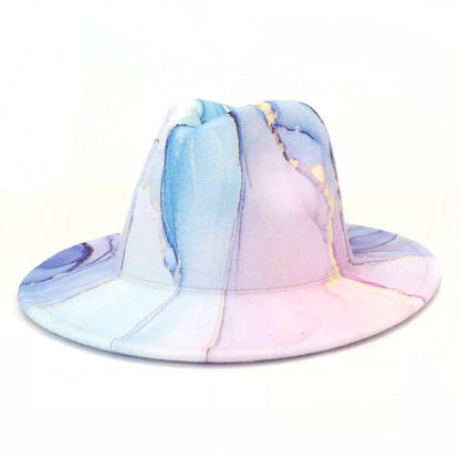 NEW Abstract Fedora-Cotton Candy - Accessorizmee