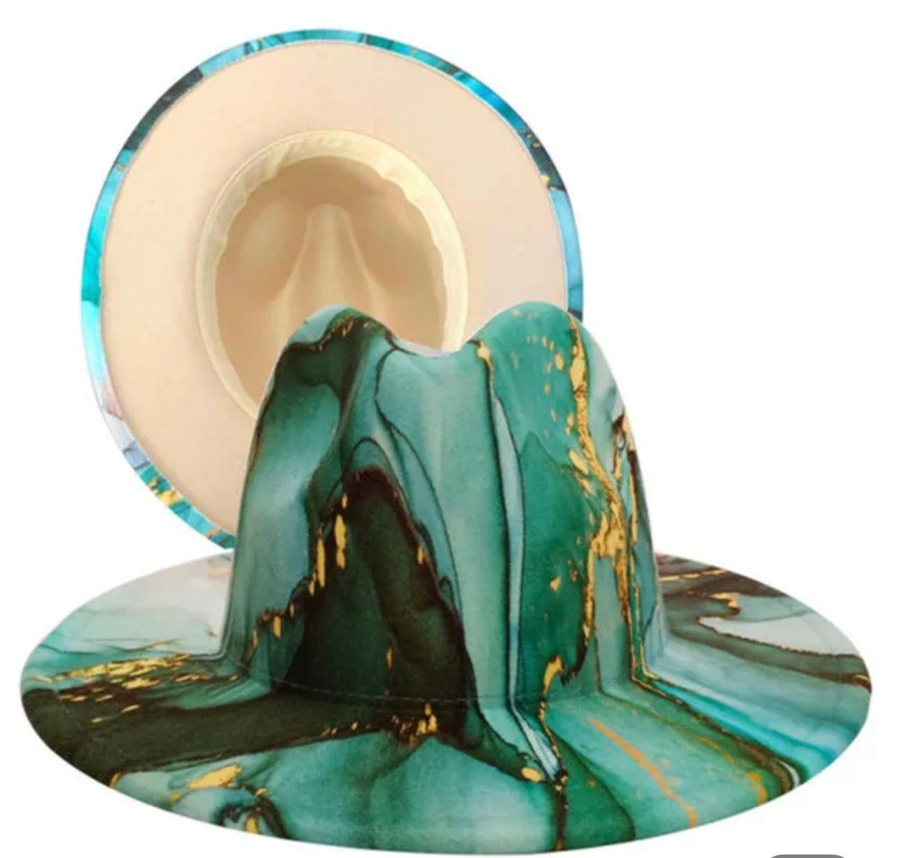 NEW Abstract Fedora-Teal - Accessorizmee