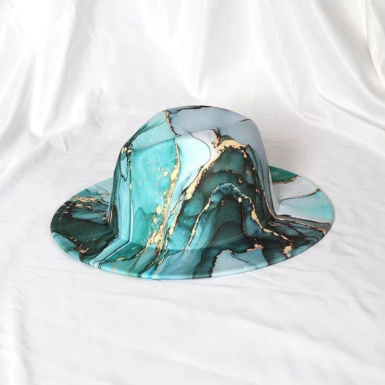 NEW Abstract Fedora-Teal - Accessorizmee