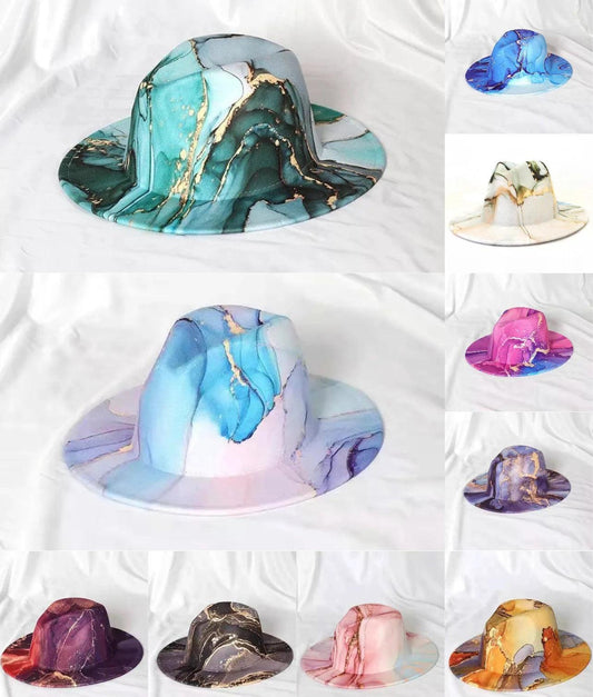 NEW Abstract Stiff Fedora - AccessorizmeeWholesale