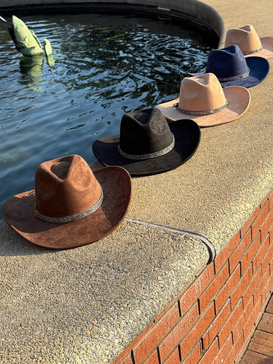 Night Rise Suede Cowboy Hat - AccessorizmeeWholesale