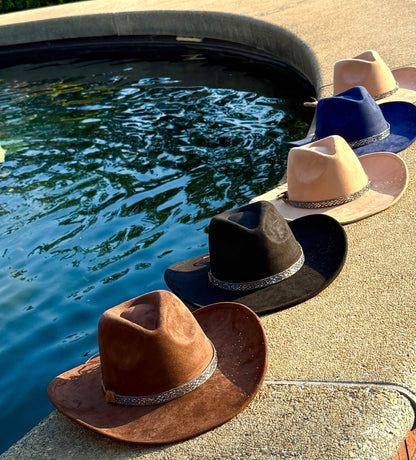Night Rise Suede Cowboy Hat - AccessorizmeeWholesale