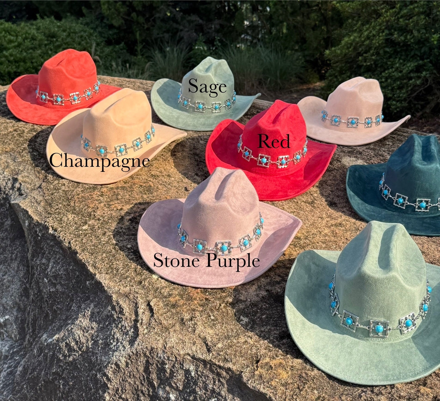 Parly Hearted Vegan Suede Cowboy Hat Solid, Solid Cowboy Hat for Burning,Pinched Cowboy Hat, Rancher Hat, Hat for customization - AccessorizmeeWholesale