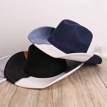 Patchland Suede Cowboy Hat - AccessorizmeeWholesale