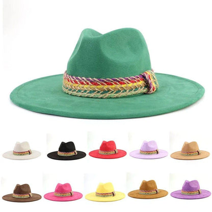 Premium banded Suede Fedora - AccessorizmeeWholesale