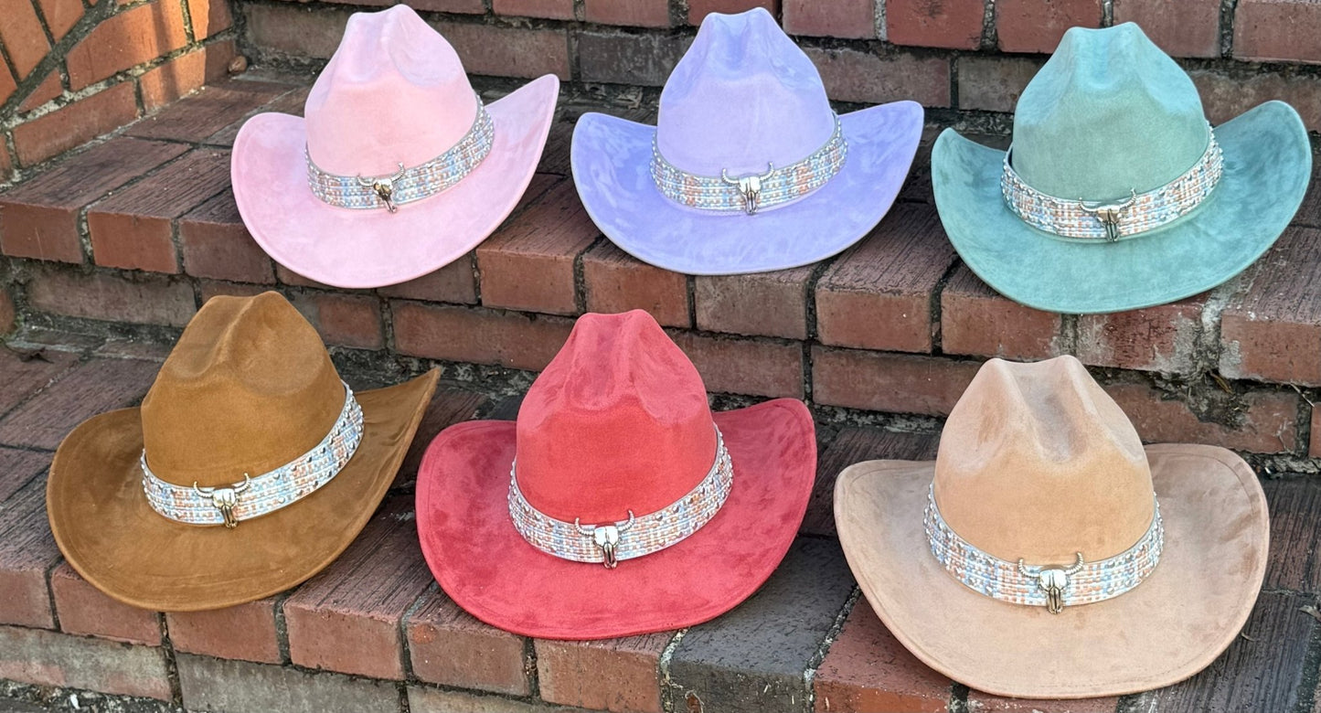 Premium Roughstock Suede pinched Cowboy Hat - AccessorizmeeWholesale