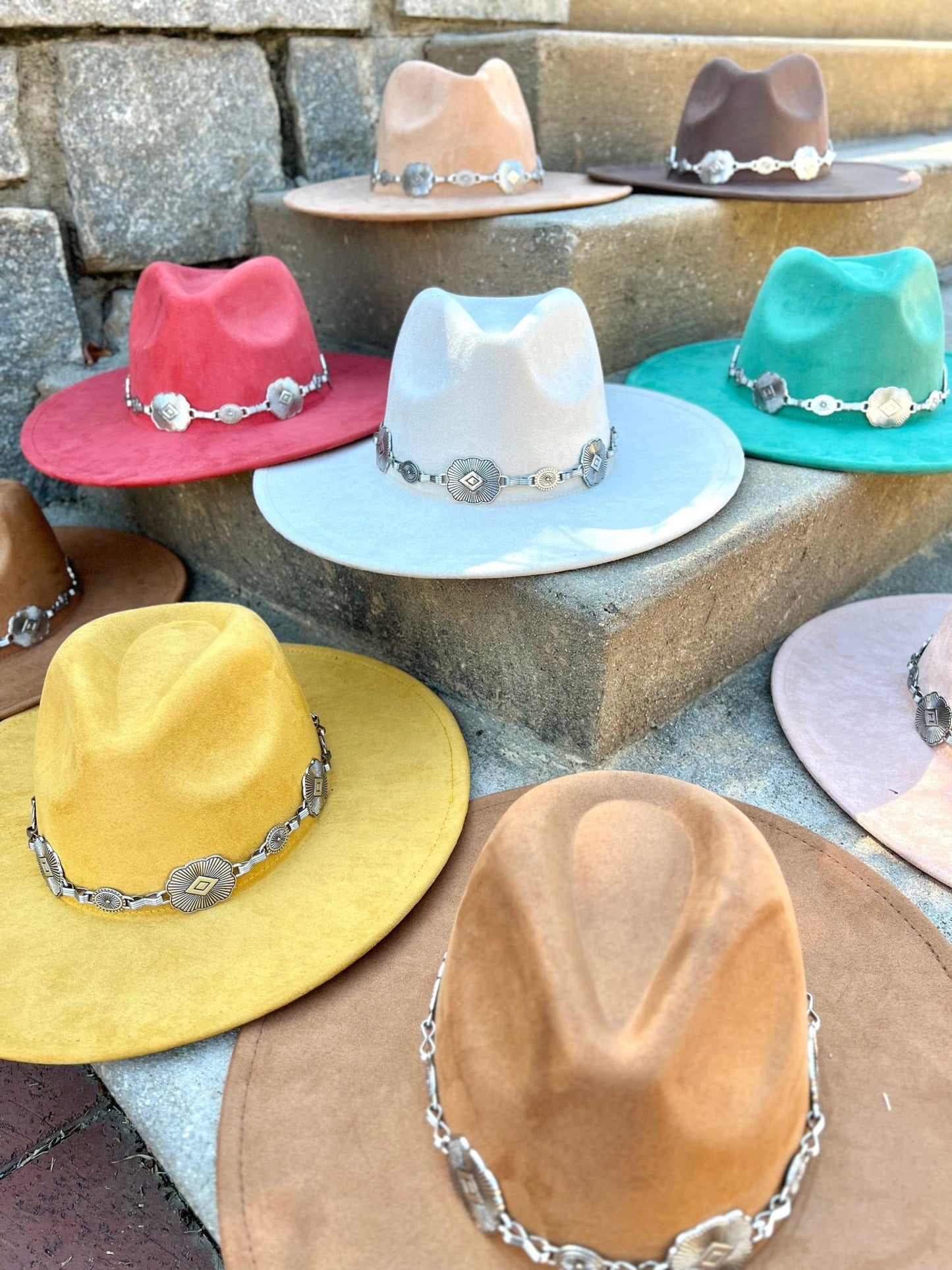 Premium Suede Ballad chain fedora - AccessorizmeeWholesale