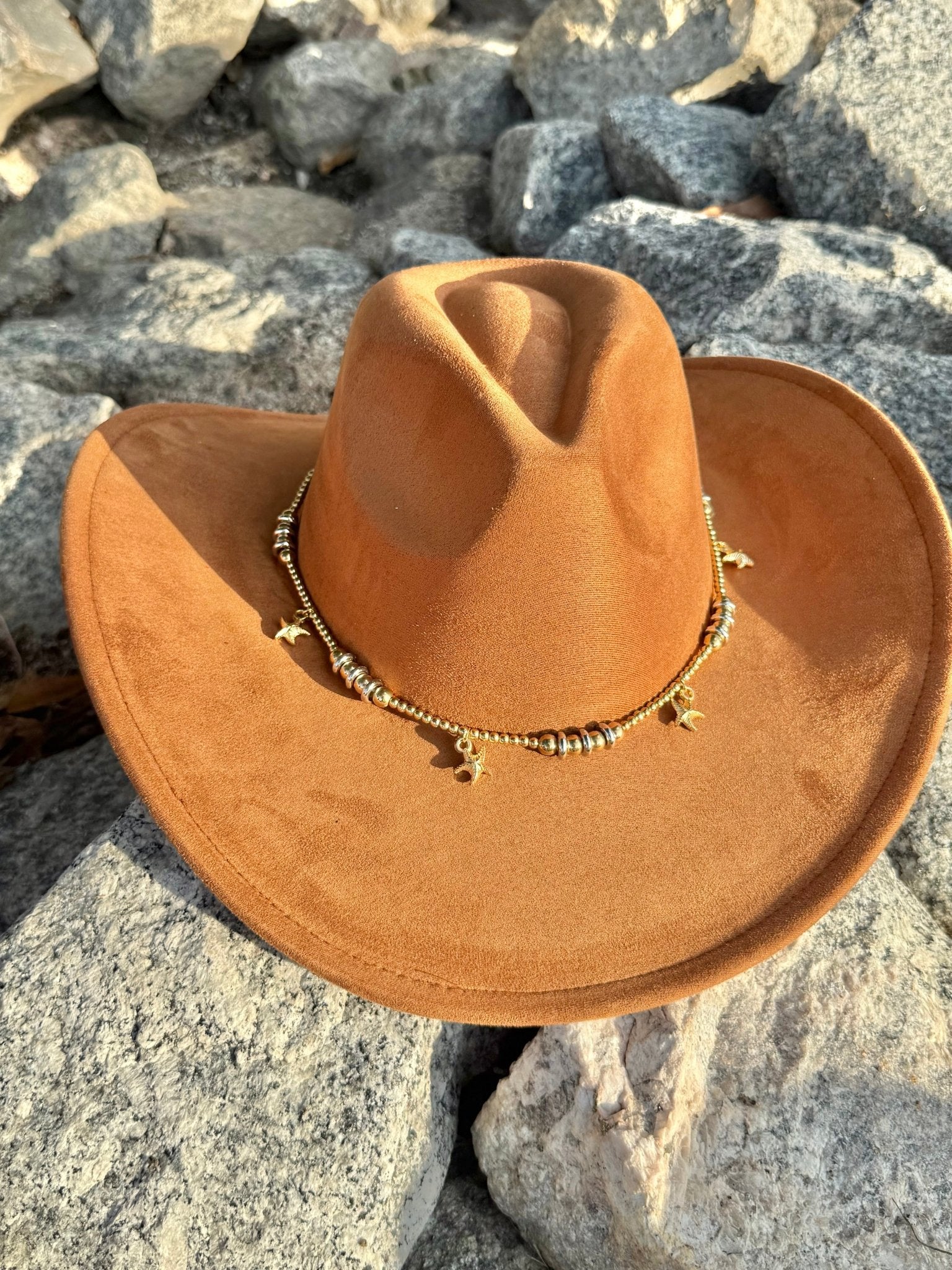 Premium Suede Cowboy Hat - Adjustable Straps Inside, Unisex Design, Size 56 - 58cm(S - L), Western Style, Great for Burning, - AccessorizmeeWholesale